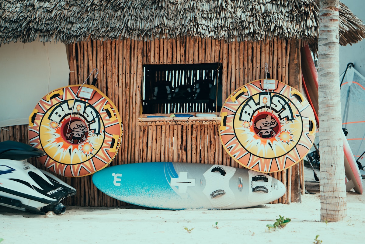 Paddleboard touring on calm waters