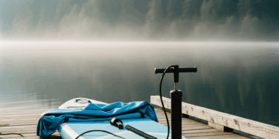inflatable stand up paddle board laid out on a pacific north 20260303 065214