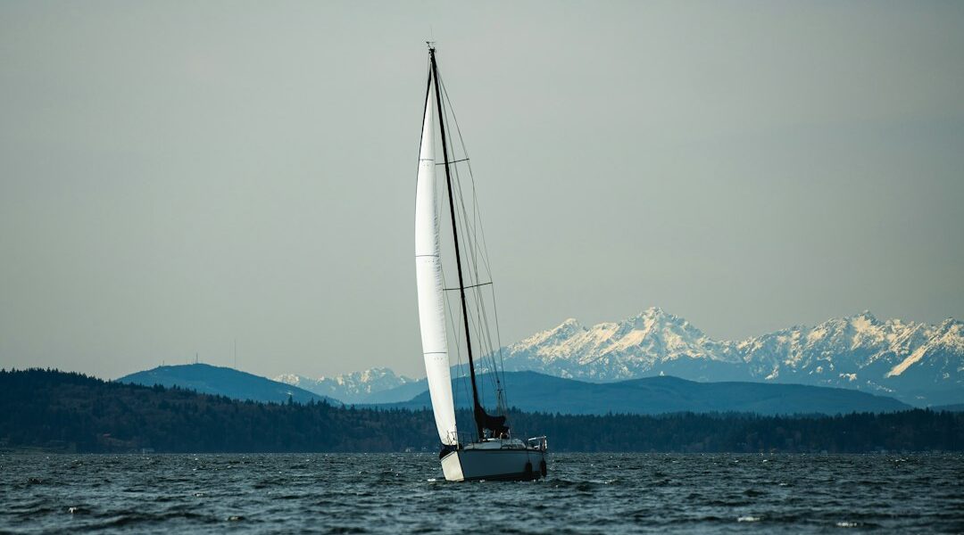 stand up paddleboard Puget Sound Olympic Mountains Seattle