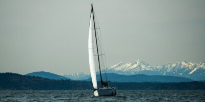 stand up paddleboard Puget Sound Olympic Mountains Seattle