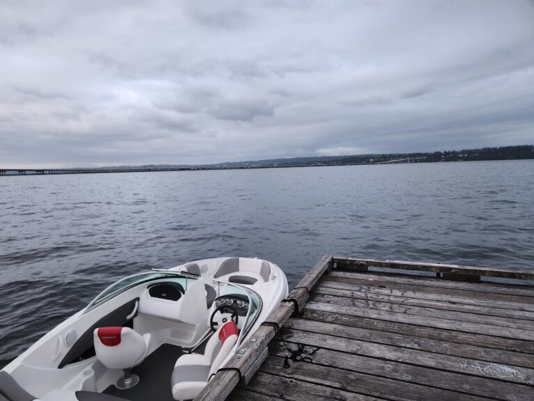paddleboard drysuit winter cold water Lake Washington Seattle mist